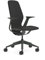 Steelcase SILQ Stuhl mit Amsel/Amsel Rückenlehne und Schwarz Bezug, Klar