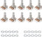 Pxyelec Guitar Potentiometer Audio Pots A500K OHM Replacement for Electric Guitar Pack of 10