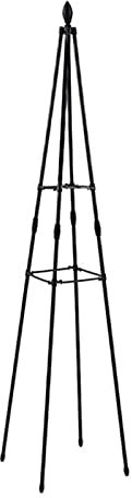 XIAOZHUANGXIONG Metall Garten Tipi Obelisk, Metall Kletterpflanze Stützgitter/Rahmen Obelisk Kletterrose Pflanzenstützrahmen Pyramide (Size : 180CM)