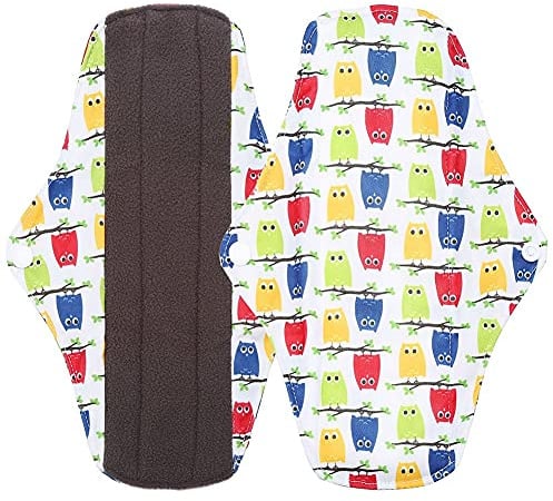 Slipeinlagen Waschbare, Wiederverwendbare Menstruationstuch Bambusfaser Damenbinden Damenhandtücher Pads Stoffbinden Physiologische Windel 25cmx18cm (WSD3)