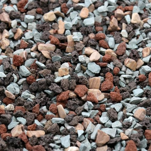 Volcanic Rock for Plants. Gritty Mix. Mixed Color Lava Rock. 1/5 Inch - 10 lbs for Potting Succulents, Pots, Plants, Gardening, Indoor, Crafting, Vase Fillers