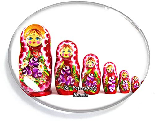 St. Petersburg Russland Magnet Kühlschrank Gefrierschrank Magnet Aufkleber Souvenir Dekorationen Oval Kristall Magnet Küche Whiteboard