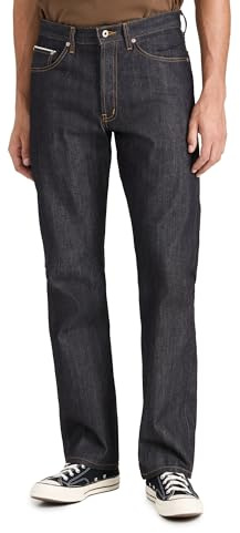 Naked & Famous Denim Men's True Guy Left Hand Twill Selvedge Jeans, Indigo, 29