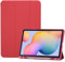 ProCase Custodia Cover per Samsung Galaxy Tab S6 Lite 10,4 pollici 2022/2020 (SM-P613/P619/P615) Ultra Sottile Smart Cover per Tab S6 Lite con Portapenna -Rosso