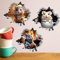 SUPERDANT 3D Wandaufkleber Mausloch Realistischer 3D Wandsticker Mäuse Kaffee Wandtattoo Kinderzimmer Vinyl Wandsticker Lustige Tieraufkleber Für Kinder Aufkleber Zuhause Schlafzimmer Klassenzimmer