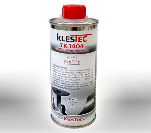 KlesTec TK-1404 Reinigungsemulsion 250 ml Entfetter Dachfolie Dach Folie EPDM Kautschuk