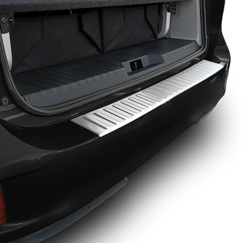 teileplus24 Ladekantenschutz passend für VW ID. Buzz 2022- | Aluminium Passgenau vorinstalliertes Montageband Reinigungstuch Rostfrei