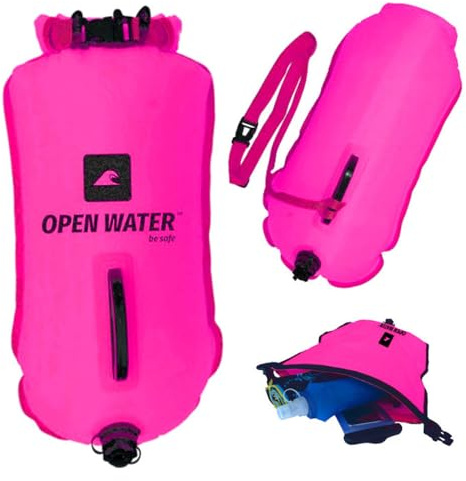 OpenWater Open Water Buoy 28L Pink Bouée de sécurité Unisex-Adult, Rose, XL