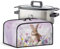 NETILGEN Dust Cover for Slow Cooker Crock Pot Food Warmer Multi-Cooker, Dust Protection Stain Resistant Kitchen Small Appliance Cover for Home Decoration, Easter Bunny Flower Purple