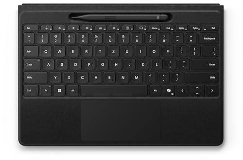 Microsoft Surface Pro 13 Flex Keyboard + Slim Pen | Schwarz | QWERTZ | kompatibel mit Surface Pro 13 ab Surface Pro 8 unter Windows 11