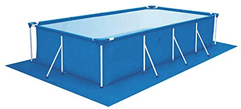 Tapis de Sol Bleu pour piscines, Tapis de Piscine rectangulaire, Tapis de Sol Pliable et imperméable, Protecteur de Sol de Piscine pour diverses piscines gonflables (460 x 230 cm)