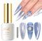 Imtiti Cat Eye UV Gel, 15ML Blau Holografisches Katzenauge UV Nagellack Glitzer Gel Nagellack Mit Magnet Magnetisch Galaxy Glitzer DIY Maniküre Nagelsalon Kit