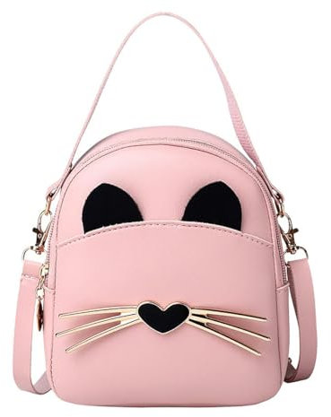 Sac à Bandoulière Filles Sac de Princesse Fille, à la Mode Mini Sac à Bandoulière Agréable Petite Sacs à Main Sacs à Bandoulière Petite Fille anniversaire Noël cadeau (Rose)