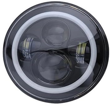 GOINTDJD Set mit funktionalen Scheinwerfern, 7 Zoll (17,8 cm), LED-Scheinwerfer für Lada, für Niva 4 x 4 H4, Abblendlicht, rund, Scheinwerfer, Auto, Farbe: 2 Stück, Schwarz