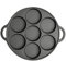 VONOTO Cast Iron Biscuit Pan, Cast Iron Mini Cake Pan Cookware, 11 Pre-seasoned (7 Cups)