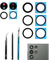 5 Pz/Set S23 Ultra Posteriore Fotocamera Posteriore Vetro Lente di Ricambio per Samsung Galaxy S23 Ultra 2023 Sostituzione Vetro Fotocamera con Kit di Riparazione, Anti-Lens Scratch