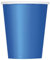 Unique 31476EU - Gobelets en Carton sans Plastique - 266ml - Couleur Bleu Roi - Paquet de 14 (Lot de 1)