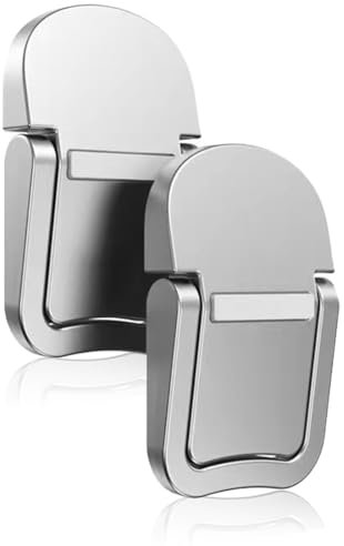 RAMGLYO 2 Pcs Silver Mini Laptop Stands, Portable Single-layer Computer Keyboard Stand Notebook Holder Cooling Laptop Stand Ergonomic Lightweight Holder Mount for Laptop MacBook Wireless Keyboard