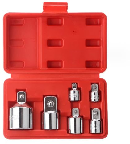 Muuoeou Lot de 6 adaptateurs de douille 1/2,3/8,1/4, adaptateur interchangeable, clé à cliquet