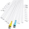 Einschnur Kabelkanal, 8M Selbstklebend Weiss Mini, Lackierbarer zum Verstecken eines Netzkabels, Lautsprecherkabels oder TV-Kabels zu Hause oder im Büro - 8X L1000mm, B15mm, H10mm