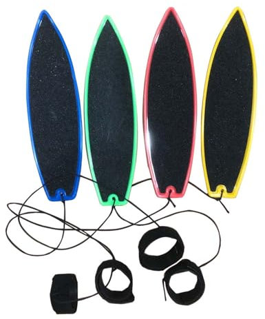 Liummrcy 4pcs Finger Surfboards Finger -Surfbrett mit Schnur für Kinder Teenager Erwachsene Sommer Urlaub Wind Surfbrett Fingerbrett (blau+gelb+rot+grün), Spielzeug.