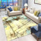 Kunsen Wohnzimmer Stuhl Teppich Living Room Rug atmungsaktiv Gelbe und Blaue Tinte Malerei Druck Design ist weich, bequem und Anti-Fouling babyzimmer Teppich Junge 200X250CM