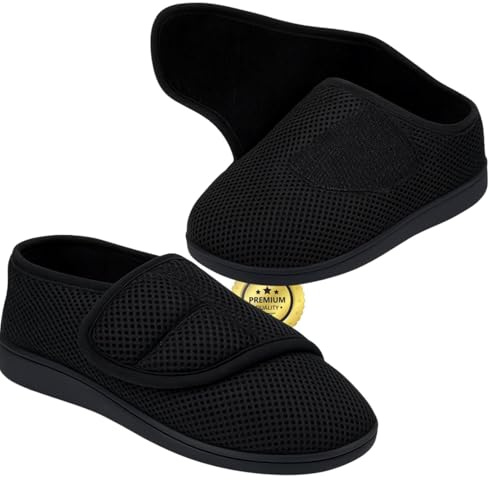 OrtoPrime Chaussures orthopédiques pour femme et homme - Chaussures larges pour femme - Largeur spéciale pieds gonflés - Pantoufles pour femme - Largeur spéciale intérieure et extérieure