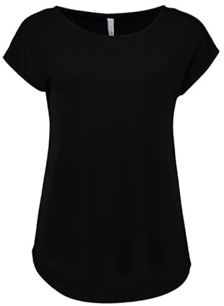 Hailys SS V TP Em44ma Frauen T-Shirt schwarz S 95% Viskose, 5% Elasthan Streetwear