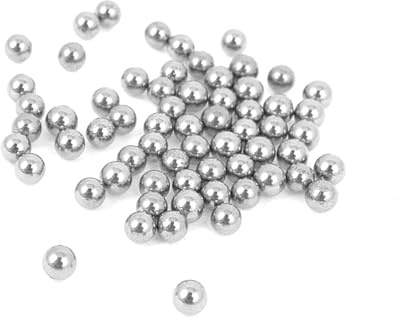 Gyrodymix 3 Millimeter Stahlkugeln Silber 60 Stück Für Fahrrad Edelstahl | Kugellagerkugeln, Ersatzteile Für Radlager, Langlebig, 7g Nettogewicht, Reparatur Zubehör