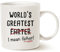 This Funny Dad Coffee Mug Father's Day Gifts, World's Greatest I Mean Father Best Christmas and Home Gifts for Dad Father Daddy Porcelain Cup White 11 Oz