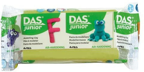 DAS 349316 DAS Junior lufthärtende Modelliermasse, 100 g - hellgrün, extra weich