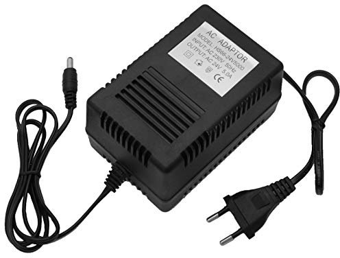 AC - AC 24V Steckernetzteil 5,5mm Hohlstecker Wechselspannung Netzteil Trafo (Ampere: 5A)