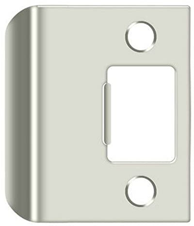 Deltana SPE200 2 x 2-1/4 Extended Lip Strike Plate, Bright Nickel