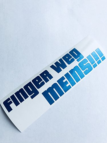 Schönheits Shop Finger Weg Metallic Blau Shocker Autoaufkleber Tuning Sticker Decal Turbo Illest Aufkleber