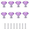 Concisea Türknäufe mit Diamanten, 30 mm, Kristallglas, Diamant, Türknäufe mit Schrauben für Möbel, Schränke, Schubladen, Küchendekoration (Violett)
