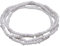 Boho Armband Halskette Fußkettchen in vielen Farben elastisch für Damen und Mädchen (Weiß)