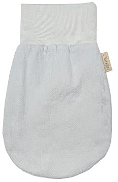 KraftKids Strampelsack Doppelkrepp Grau für den Herbst/Winter aus Musselin Baumwolle und warmen Fleece in zwei Größen erhältlich