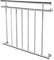 UISEBRT Barandilla de acero inoxidable para balcón francés, barandilla para ventana, exterior, barandilla de balcón, barandilla de terraza (100 x 90 cm)