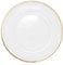 WedDecor 33cm Round Charger Plate, 1pc Charger Plate, for Centerpiece Presentation Dinner Plate Set, Weddings, Banquets, Christmas Parties Table Decorations, Gold Trim Pearl Flower
