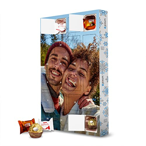 Pixum Adventskalender mit Pralinen von Ferrero mit eigenem Foto - personalisierbares Geschenk - Dein Bild als Adventskalender - Schokoadventskalender selbst gestalten