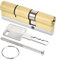 PATIKIL 32.5/57.5 (90mm Globale) Européen Double Serrure Cylindre, Porte Cylindre Serrure avec 8 Clés pour Bois Portes, Aluminium Portes