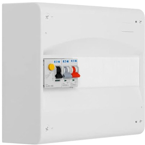 EATON - Tableau 1 rangée pré-équipé 1 inter. diff. 40A type AC + 2 disjoncteurs (1x10A et 1x16A)