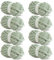 HOMBYS Salbeigrünes, grobes Chenille-Garn zum Häkeln, sperriges, dickes, flauschiges Garn zum Stricken, super sperriges, grobes Garn für Handstrickdecke, 8 Jumbo-Pack (31.7 m, 227 g pro Knäuel)