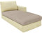 CHELZEN Samt Sofa Sitzkissenbezug, Hochelastischer Sitzbezug, Stretch Sofasitzbezug Schonbezug Schutz Sofabezug L-förmiger Ecksofas für Wohnzimmer (Chaiselongue, Khaki)