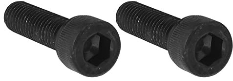 QUARKZMAN M10 Filetto 45mm Lungo Presa Cappuccio Vite x 2pz Metallo Acciaio Esagonale Testa Bullone per Arredamento Mobili Produzione Automotive, [Nero, Sinistro Mano]