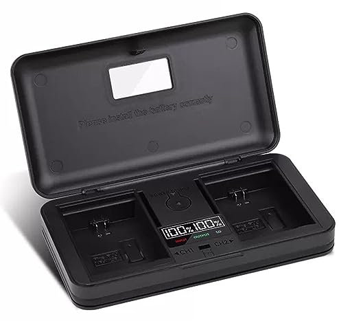 LP-E6/E6N/E6NH Akkuladegerät mit Kartenleser kompatibel mit Canon EOS 5D Mark 2/3/4, 5DS/R, 6D Mark 2/6D, 7D Mark2/7D/60D/60DA/70D/80D/90D/R5/R6/R7