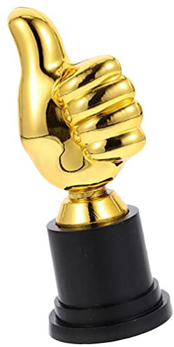 TOYANDONA en Plastique Or Trophée Course Jeu Trophée en Plastique Pouce Trophée Modèle en Plastique Trophée Décoration Trophée Décor