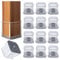 GICUNK 32Pcs Chair Leg Floor Protectors,Square Floor Protectors For Furniture Legs,Furniture Sliders Felt Bottom Silicone Chair Leg Caps For Protecting Hardwood Floors(Extra Large Fit:20-25mm)