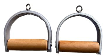 SwAcch Klassische Pilates Reformer Zubehör, Aluminium Holz Griffe für Pilates Reformer, Pilates Reformer mit Turm Zubehör