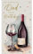 Dad Birthday Card - Fantastic Dad - Red Wine Artistic Design - Special Finishes and Illustrated Insert Leaf - Made in the UK - Eco-Friendly
